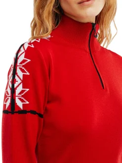 Dale of Norway Half-Zip-Mt. Blatind Ullgenser Dame - Merino Rod