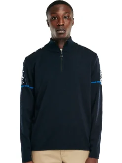 Dale of Norway Half-Zip-Mt. Blatind Ullgenser Herre - Merino Mork Bla