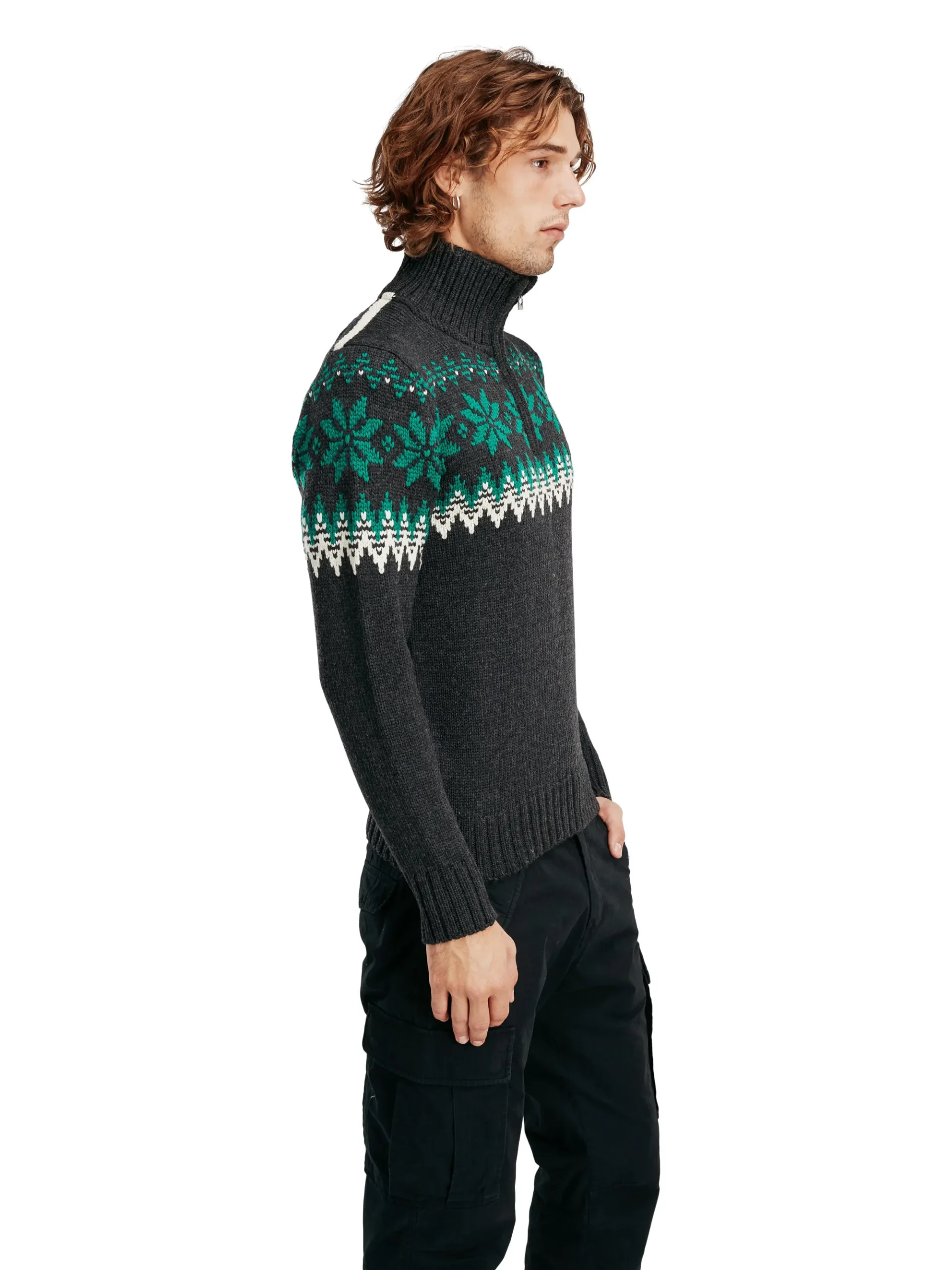 Dale of Norway Half-Zip-Myking Ullgenser Gra