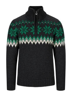 Dale of Norway Half-Zip-Myking Ullgenser Gra