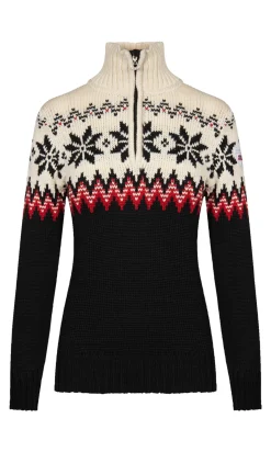 Dale of Norway Half-Zip-Myking Ullgenser - Merino Sort