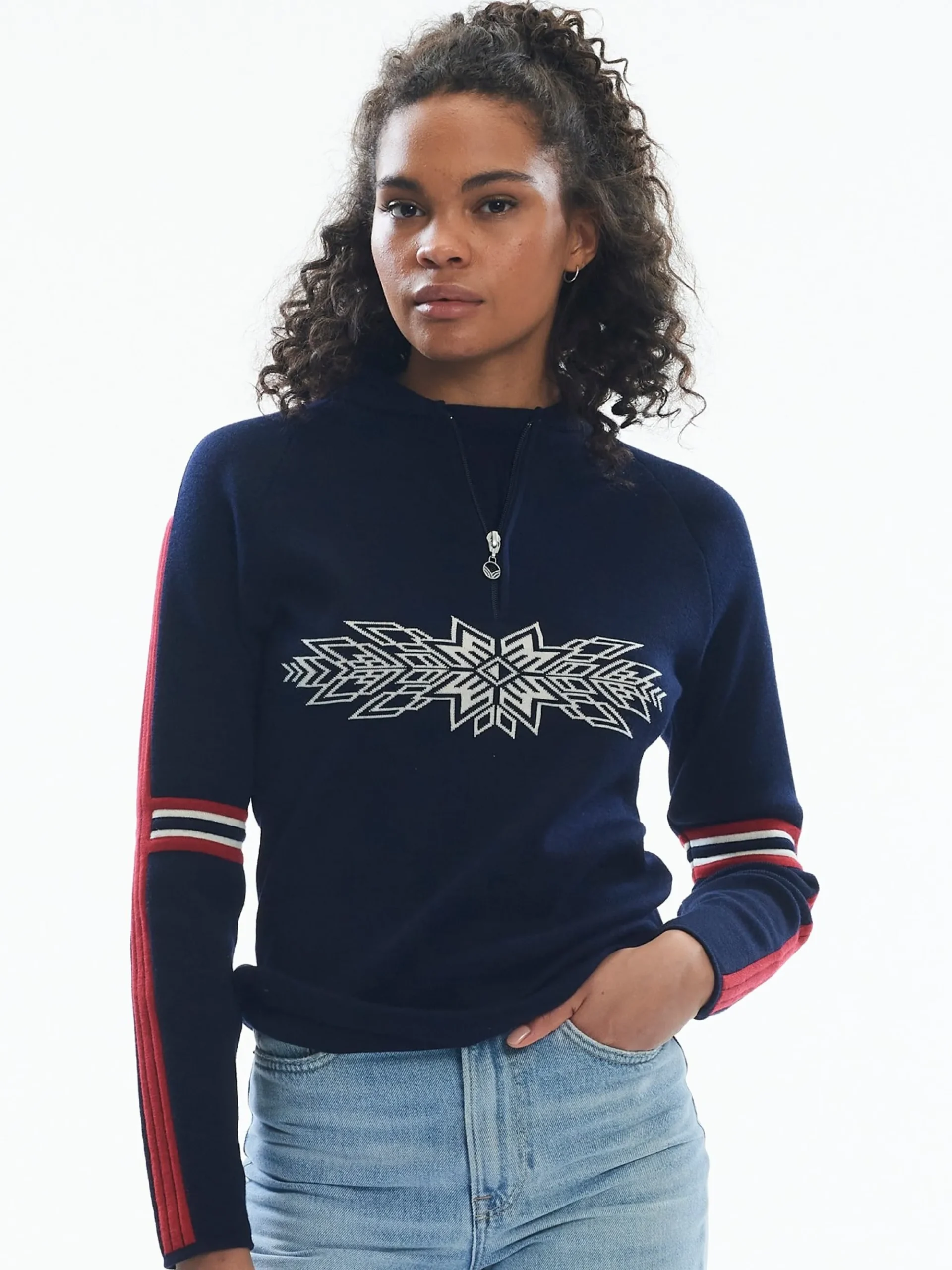 Dale of Norway Half-Zip-Ol Spirit Ullgenser Navy