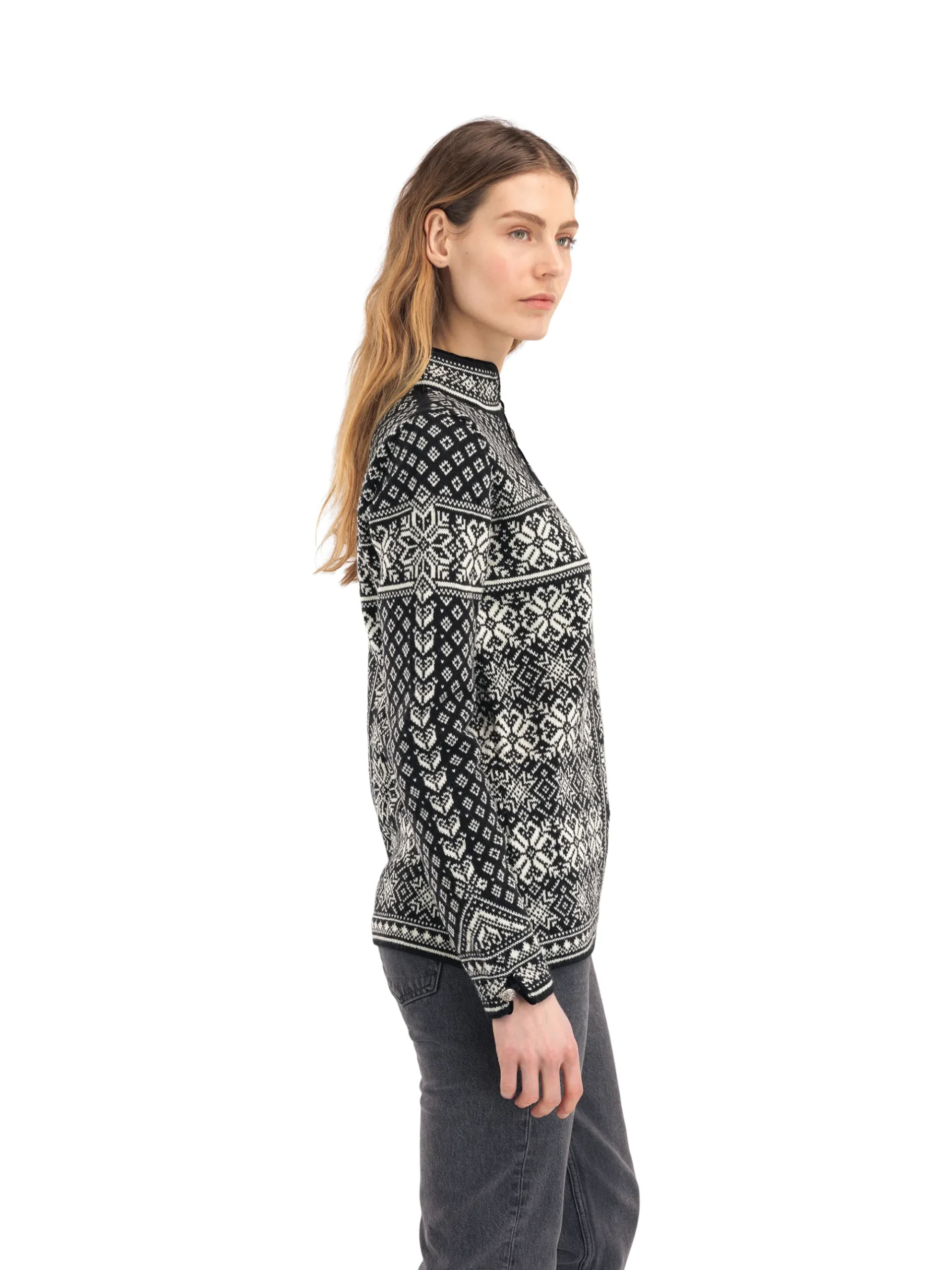 Dale of Norway Half-Zip-Peace Ullgenser Sort