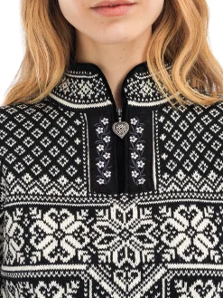 Dale of Norway Half-Zip-Peace Ullgenser Sort