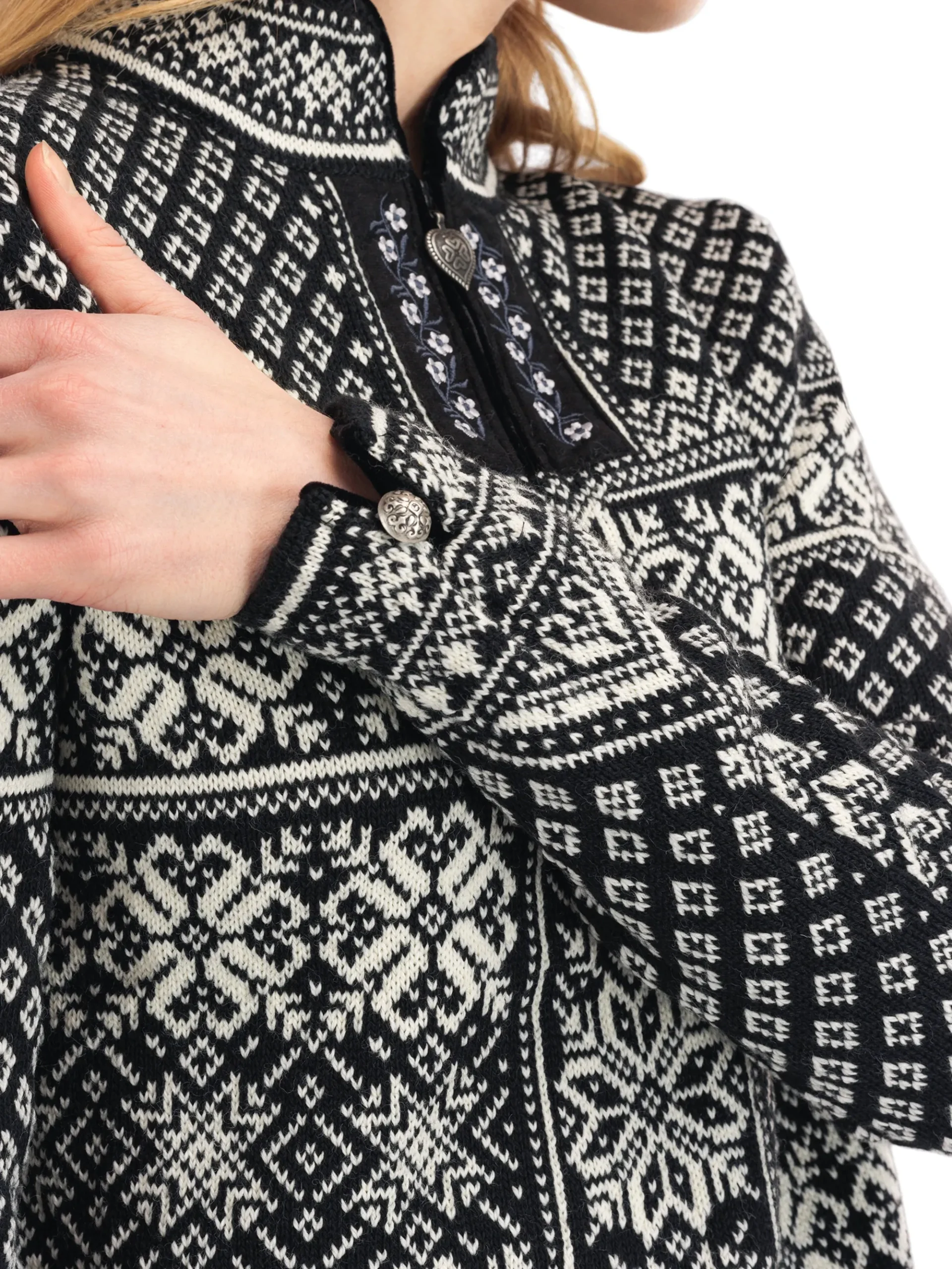 Dale of Norway Half-Zip-Peace Ullgenser Sort