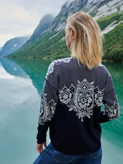 Dale of Norway Kort Ulljakke Og Cardigan-Rosendal Damejakke Mork Bla