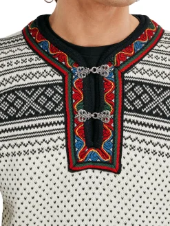 Dale of Norway Half-Zip-Setesdal Genser Unisex - Norsk Ull Offwhite