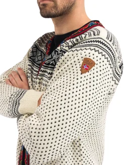 Dale of Norway Kort Ulljakke Og Cardigan-Setesdal Lusekofte - Norsk Ull Offwhite/ Sort