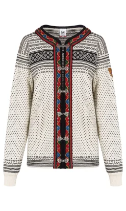 Dale of Norway Kort Ulljakke Og Cardigan-Setesdal Lusekofte - Norsk Ull Offwhite/ Sort