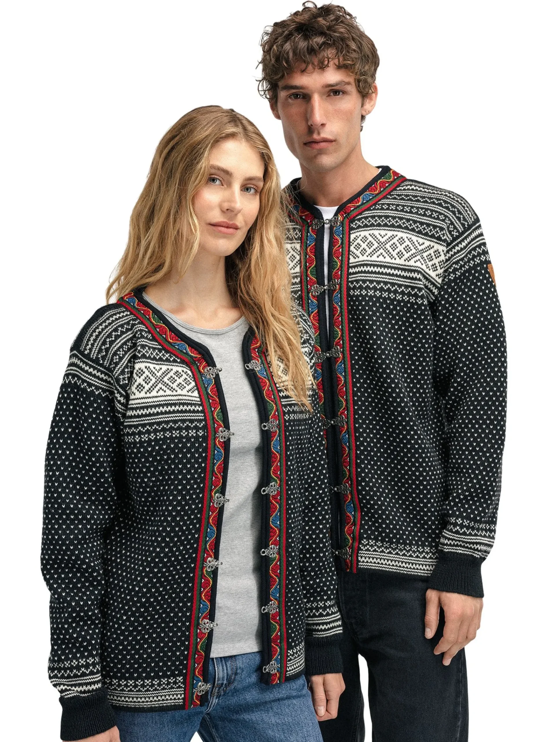 Dale of Norway Kort Ulljakke Og Cardigan-Setesdal Lusekofte - Norsk Ull Sort