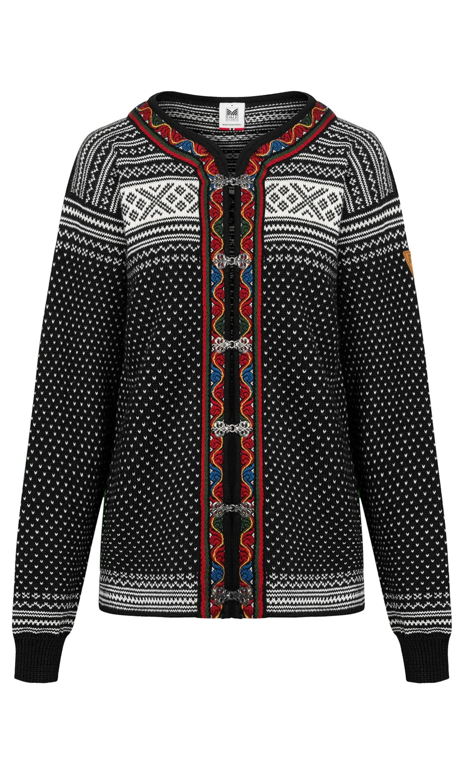 Dale of Norway Kort Ulljakke Og Cardigan-Setesdal Lusekofte - Norsk Ull Sort