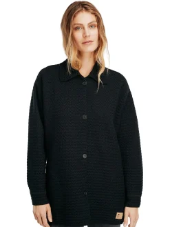 Dale of Norway Kort Ulljakke Og Cardigan-Soroy Shacket Dame Sort