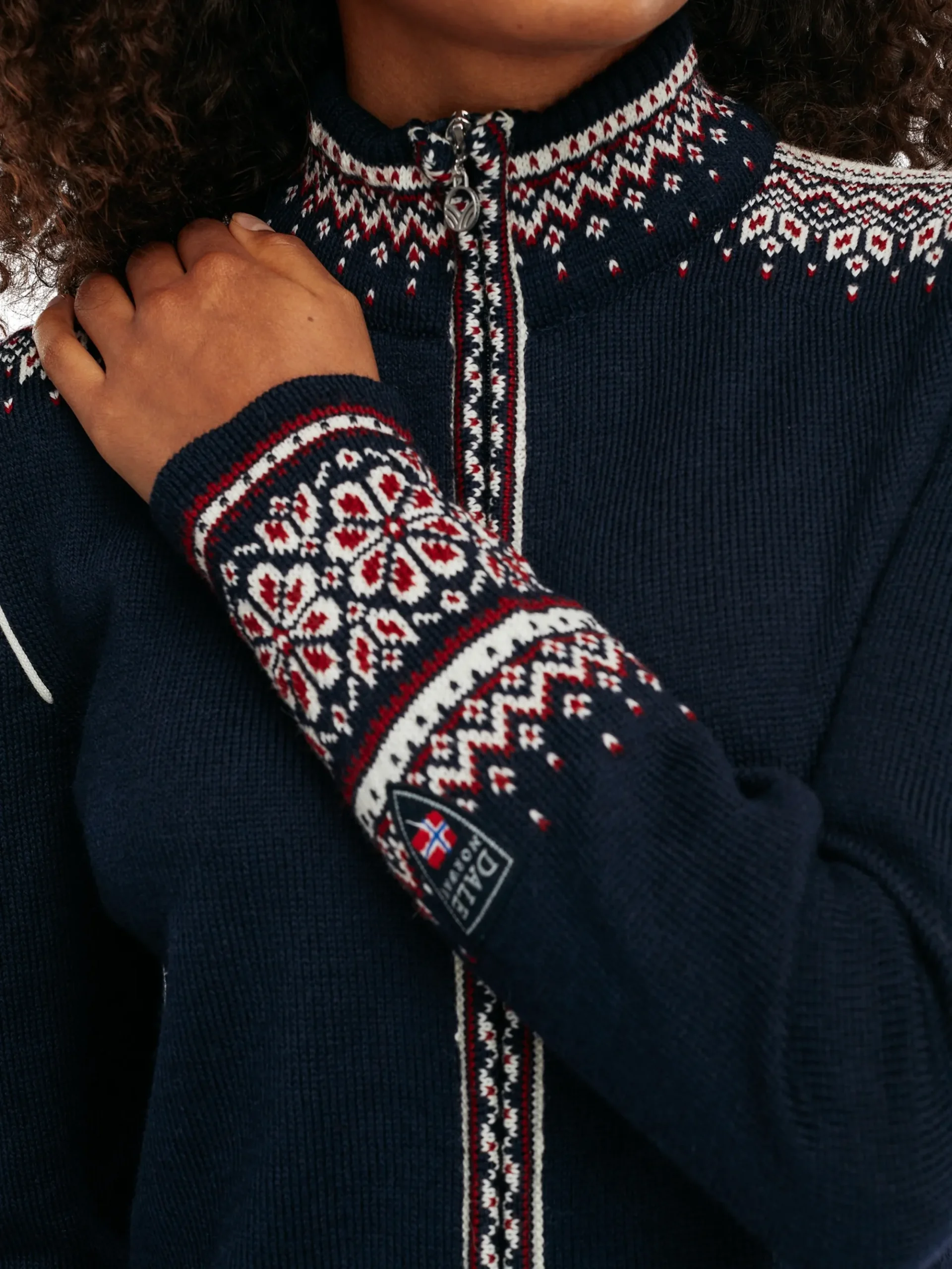 Dale of Norway Kort Ulljakke Og Cardigan-140Th Anniversary - Ulljakke Mork Bla