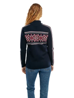 Dale of Norway Kort Ulljakke Og Cardigan-Tindefjell Merino Ulljakke Dame Mork Bla