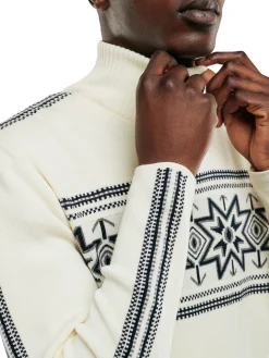 Dale of Norway Høy Hals-Tindefjell Ullgenser Herre - Merino Offwhite