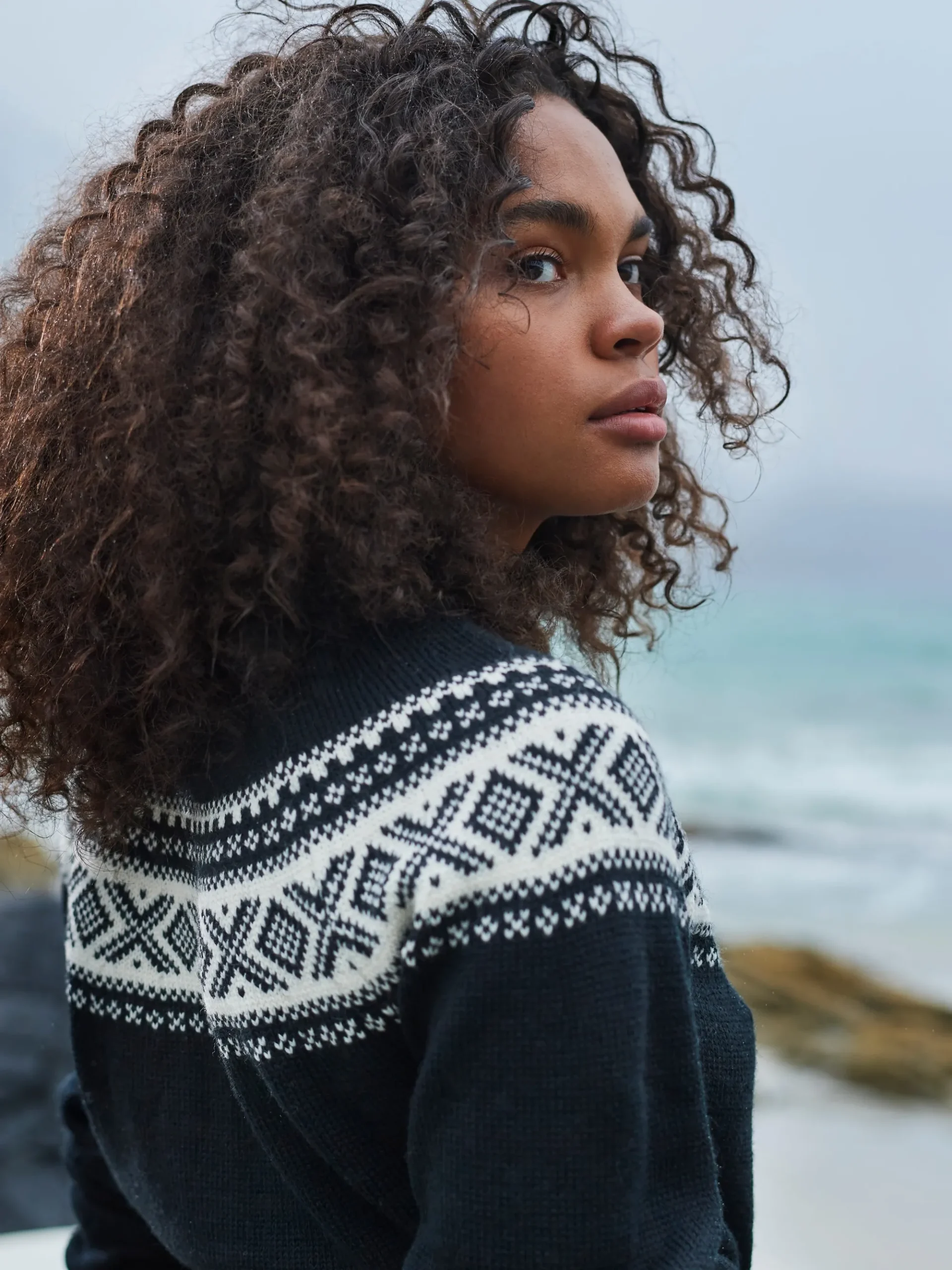 Dale of Norway Rund Hals-Vagsoy Ullgenser Sort