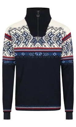 Dale of Norway Weatherproof-Vail Ullgenser - Vindstopper Marinebla