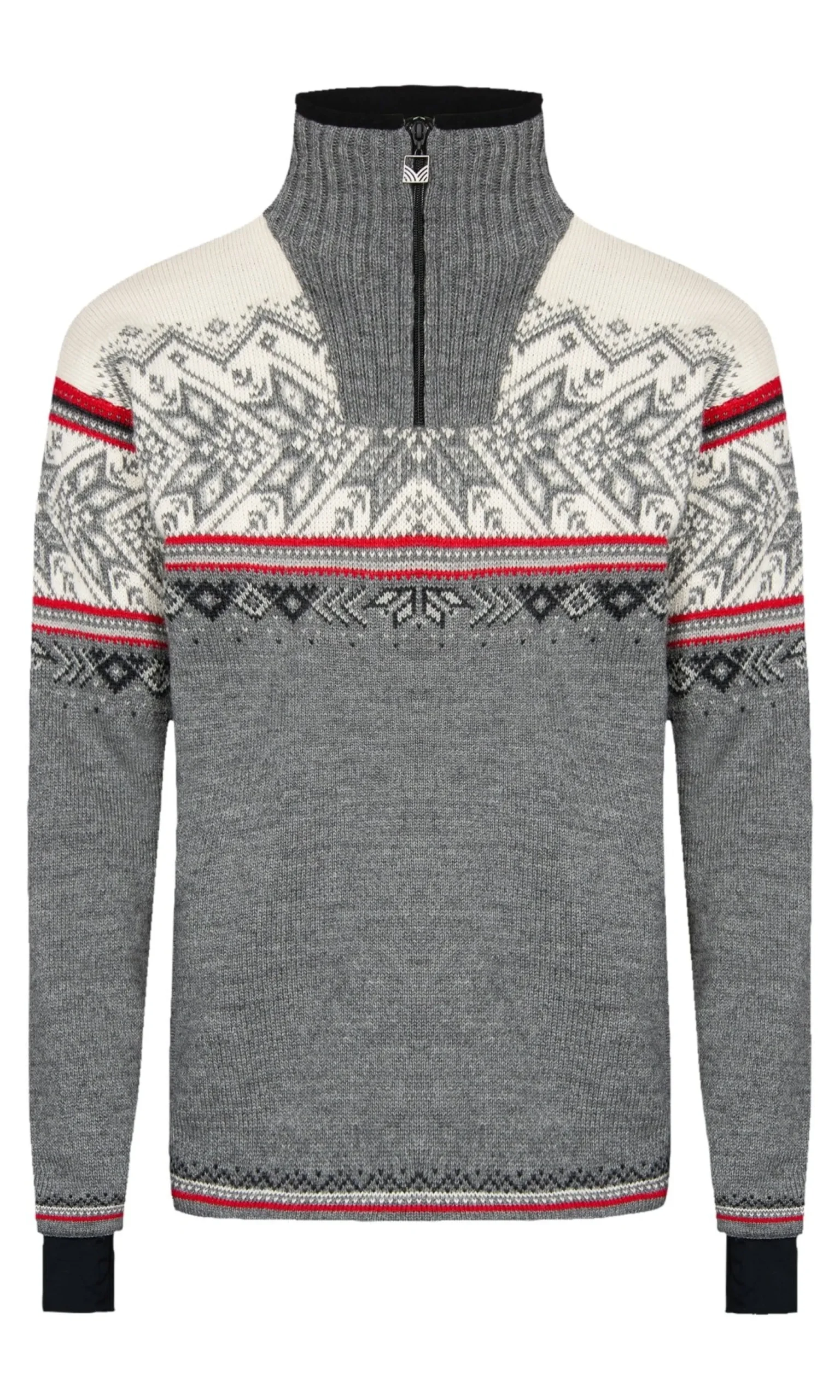 Dale of Norway Weatherproof-Vail Ullgenser - Vindstopper Gra / Hvit