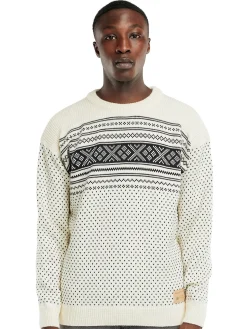 Dale of Norway Rund Hals-Valloy Ullgenser Herre Offwhite/Sort