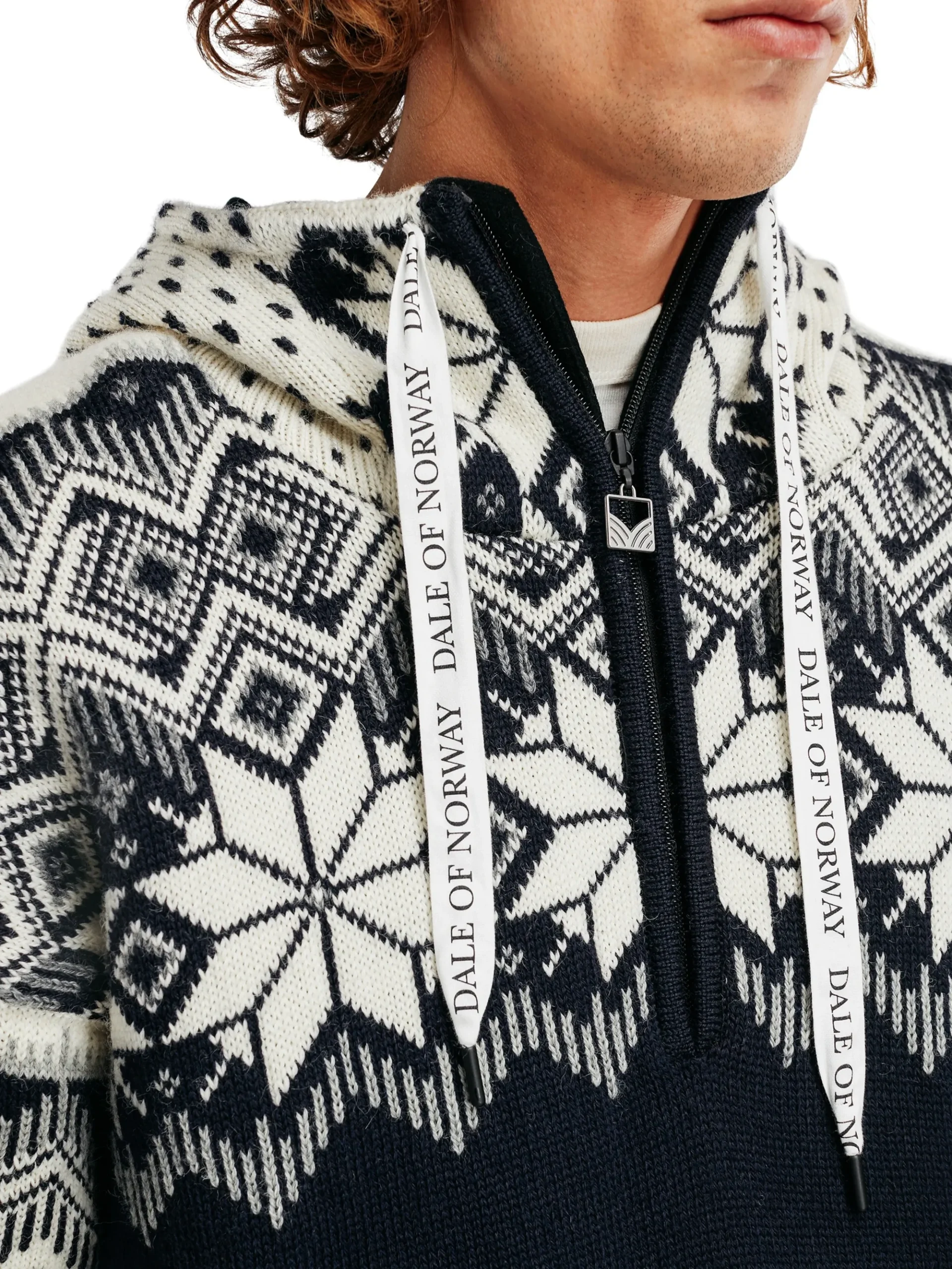 Dale of Norway Weatherproof-Vegard Weatherproof Hettegenser - Norsk Ull Mork Bla