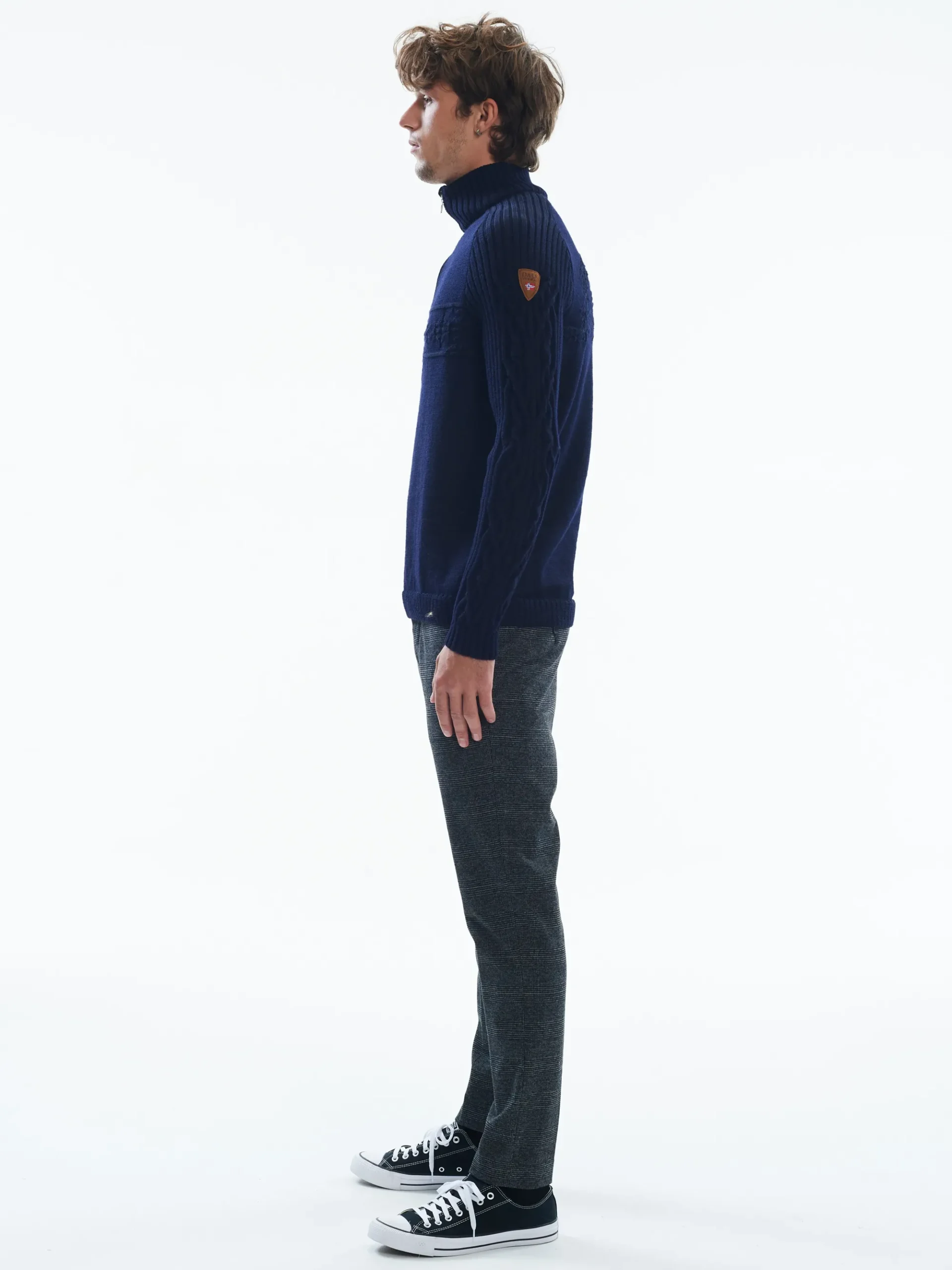 Dale of Norway Half-Zip-Vegvisir Ullgenser Mork Bla