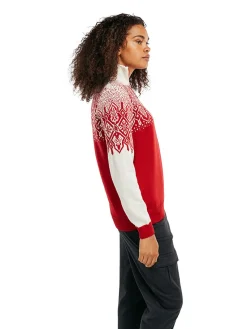 Dale of Norway Half-Zip-Winterland Merino Ullgenser Dame Rod